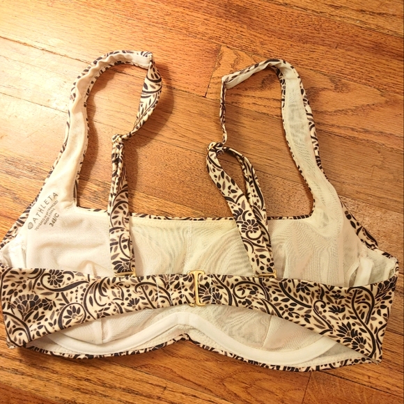 New! Athleta Printed Aqualux Batik Bra Bikini Top - Picture 4 of 5